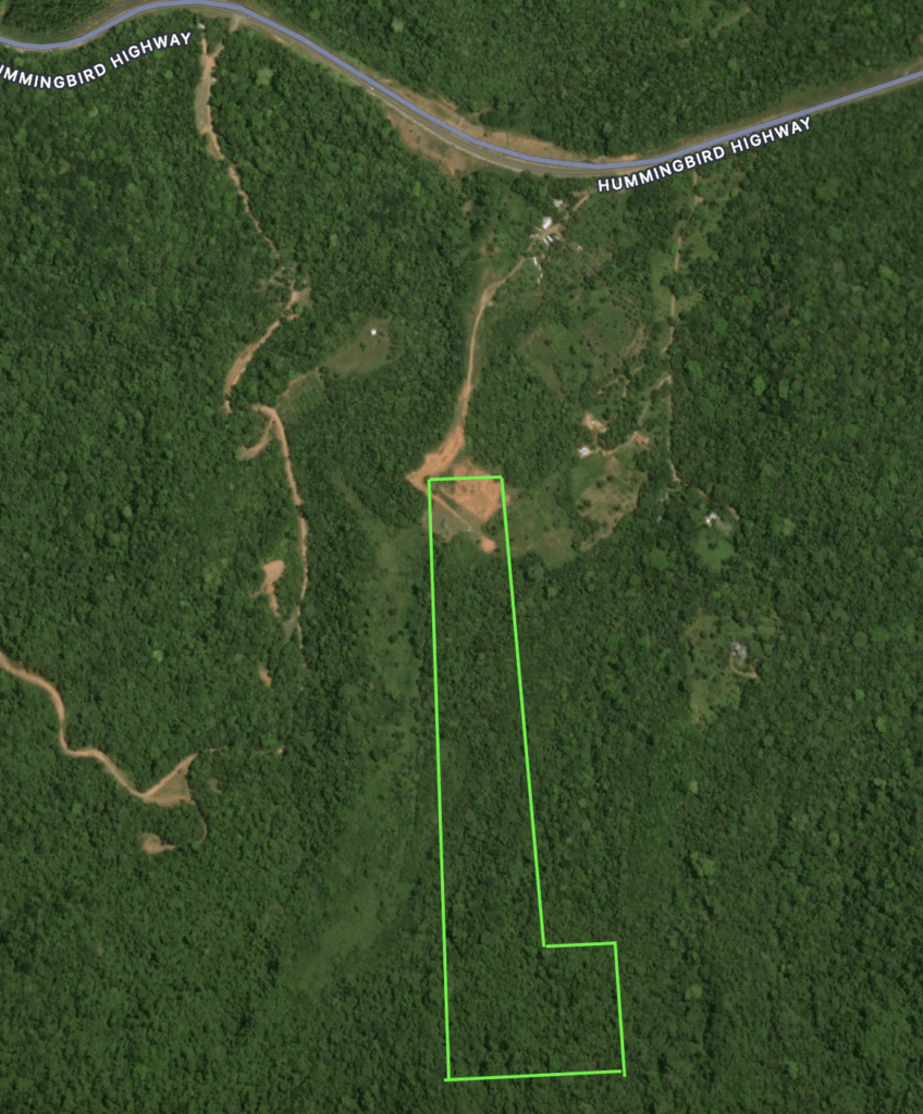 30 acres farm land in Hummingbird highway